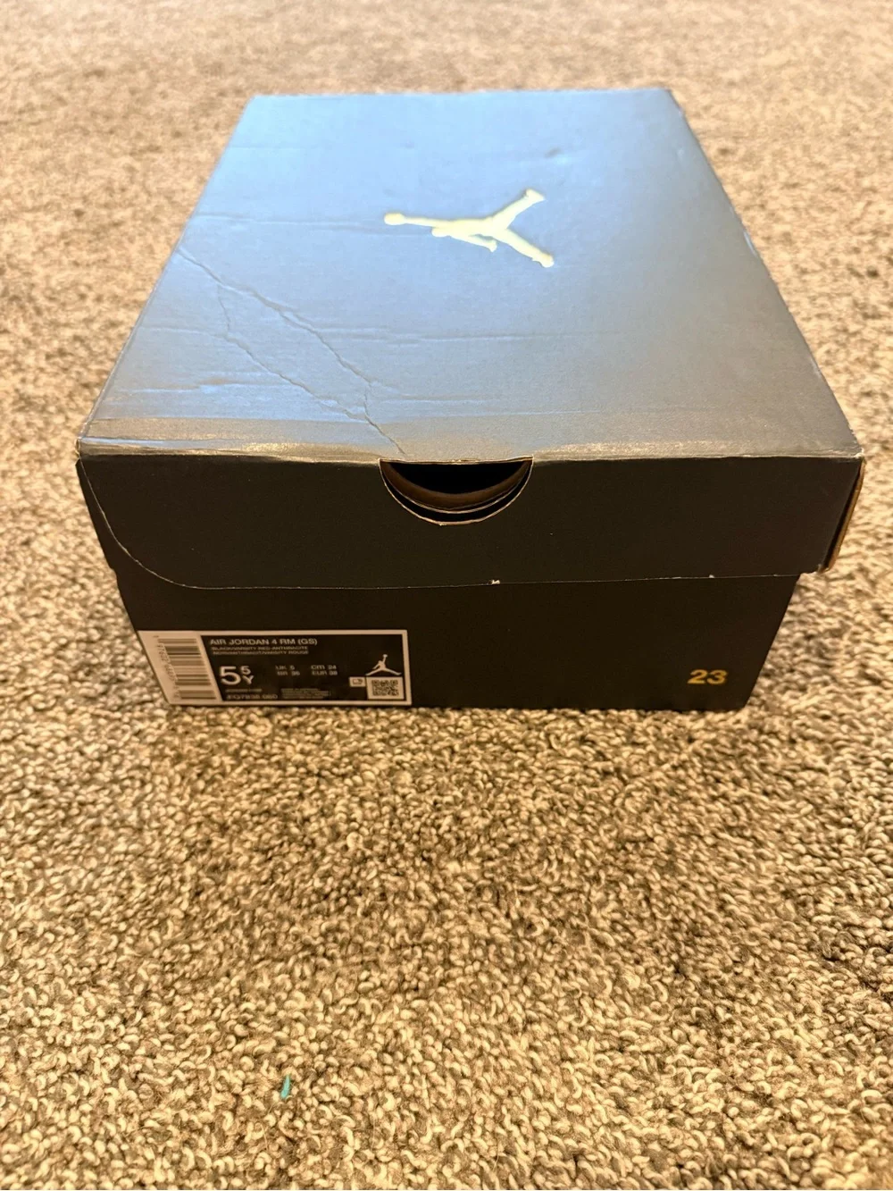 NEW - Size Left 6M/7.5W Right 5.5M/7W - Jordan 4 RM Bred Sneakers - FQ7938-061